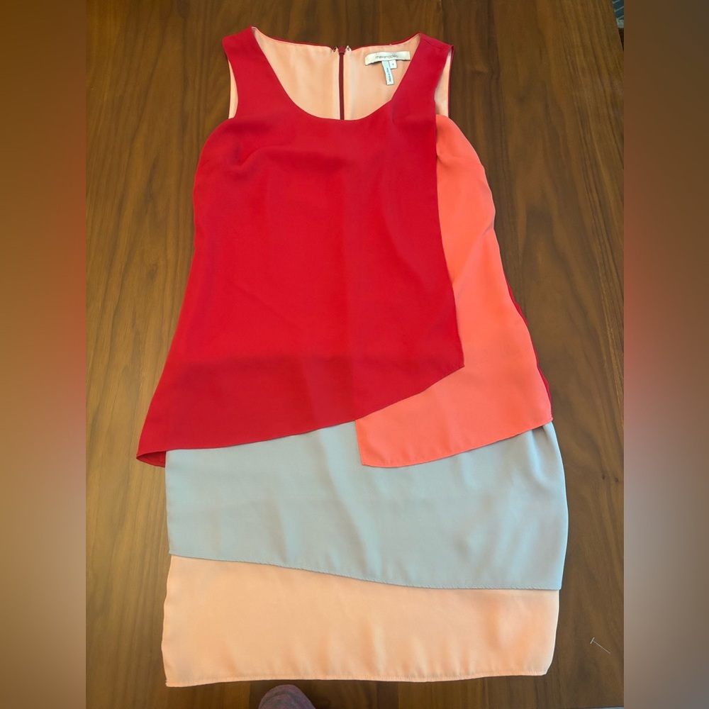Max & Cleo Colorblock Shift Dress Women’s Size 0 Party Date Cocktail